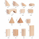 BlockyFun – Kreativ & Lernfördernd – 100-teiliges Holzbauklötze-Set