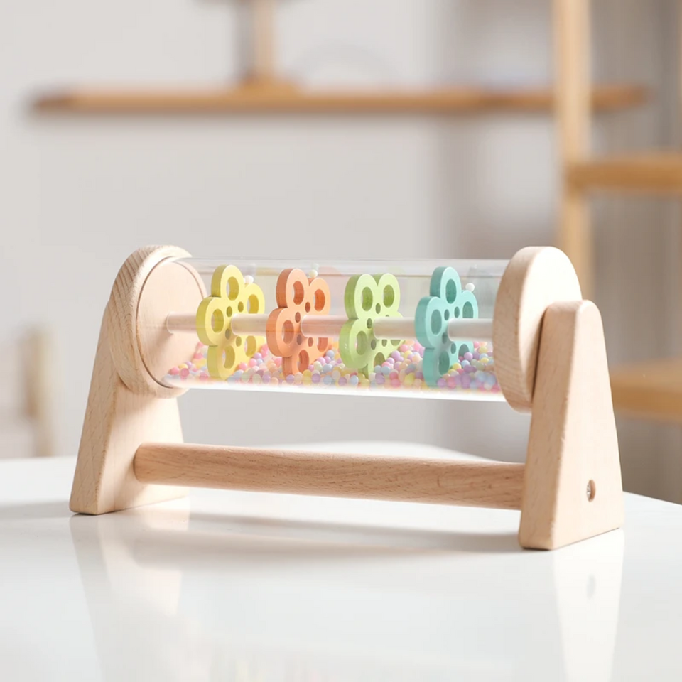 TinyMelody – Beruhigend & lehrreich – Musikspielzeug aus Holz mit Regengeräusch