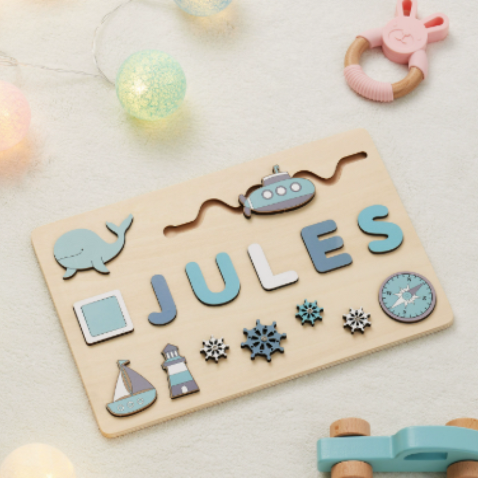 Woods™ - Genieße ein Puzzle mit deinem eigenen Namen! - Personalisiertes Puzzle