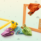 PlayfulToes – Farbenfroh & weich – Kurze Kindersöckchen (5er-Set)
