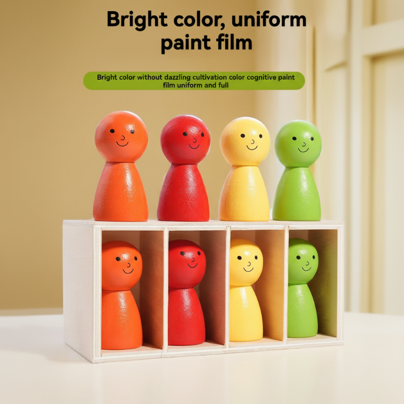 WoodenMatch – Clever & Verspielt – Montessori-Farbspiel