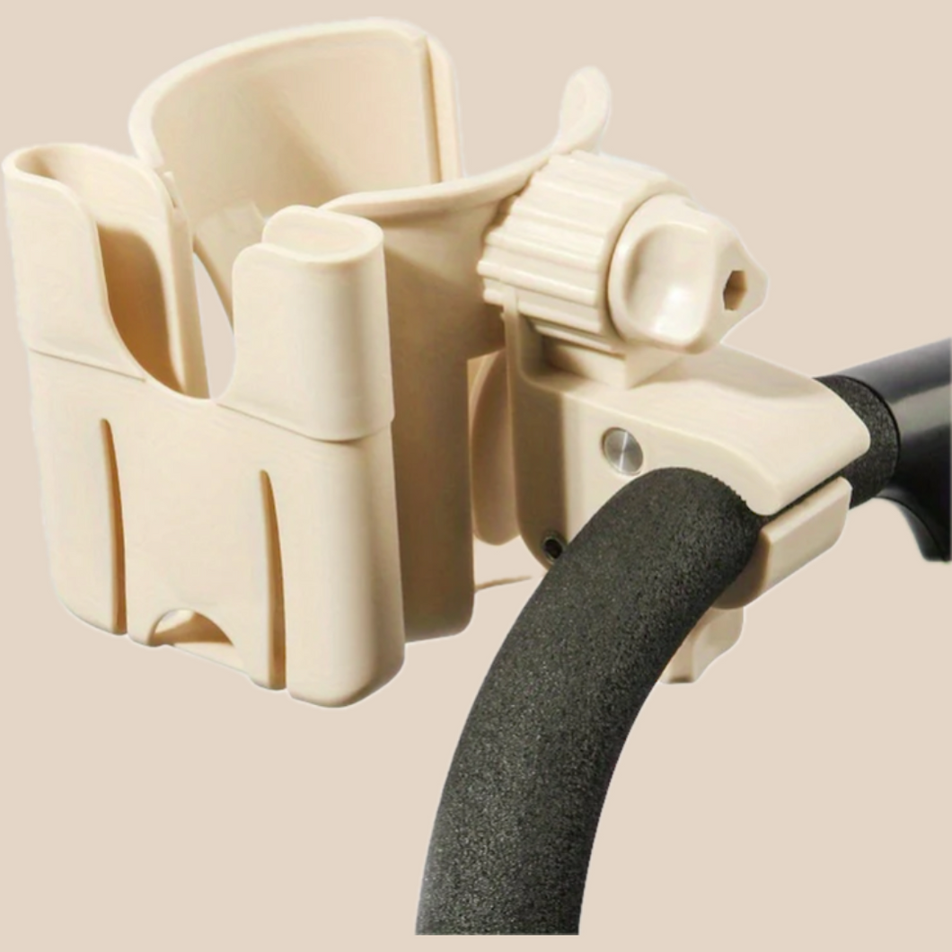 Addis – Immer griffbereit – Telefon- und Becherhalter für Kinderwagen