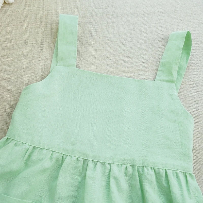 BloomGrace – Niedlich & bequem – Kinderkleid mit Schleife und verstellbaren Trägern