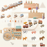 Color Spring – Spielen & Entwickeln – Sensorisches Babyspielzeug aus Holz