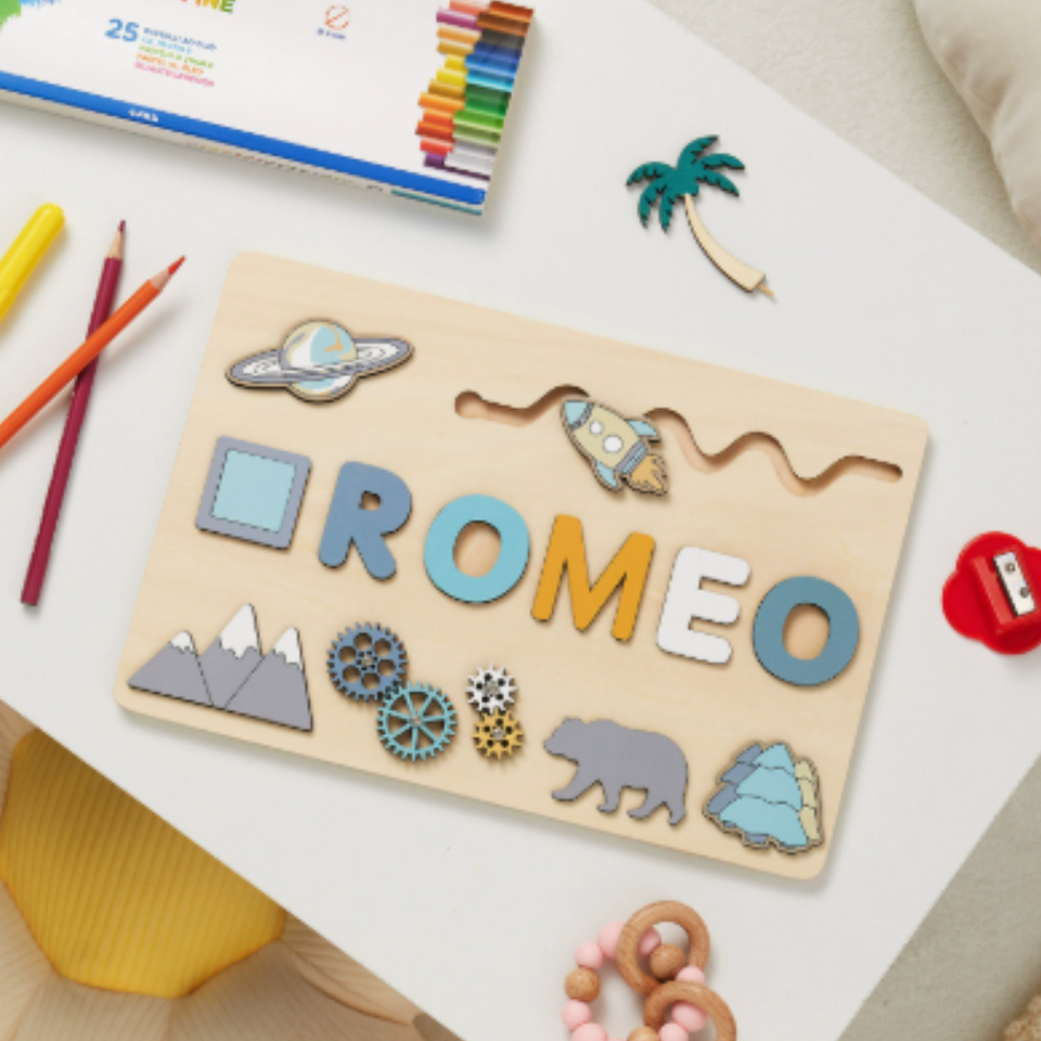 Woods™ - Genieße ein Puzzle mit deinem eigenen Namen! - Personalisiertes Puzzle