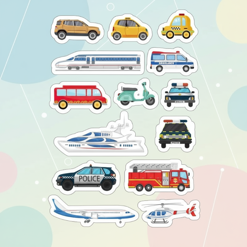 KidoTape – Farbenfroh & praktisch – Verkehrsweg-Aufkleberband-Set