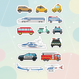 KidoTape – Farbenfroh & praktisch – Verkehrsweg-Aufkleberband-Set