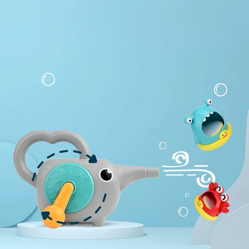 BubblePlay – Lernreich & unterhaltsam – Krabben-Seifenblasen-Badespielzeug