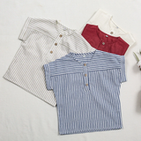 LittleClassic – Elegant & bequem – Leinenhemd für Jungen mit Knopfdetail