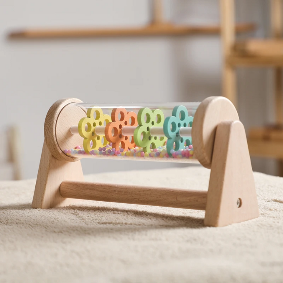 TinyMelody – Beruhigend & lehrreich – Musikspielzeug aus Holz mit Regengeräusch