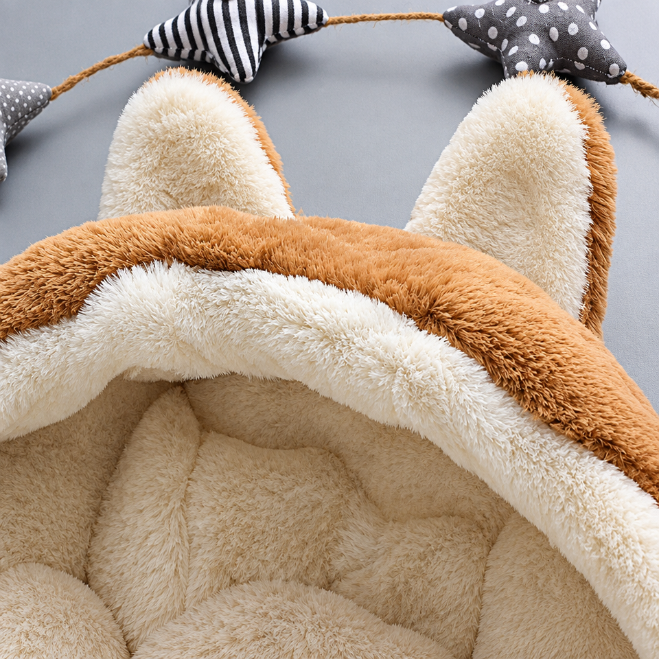 CozyPrincess – Warm & weich – Plüschjacke für Mädchen mit Kapuze