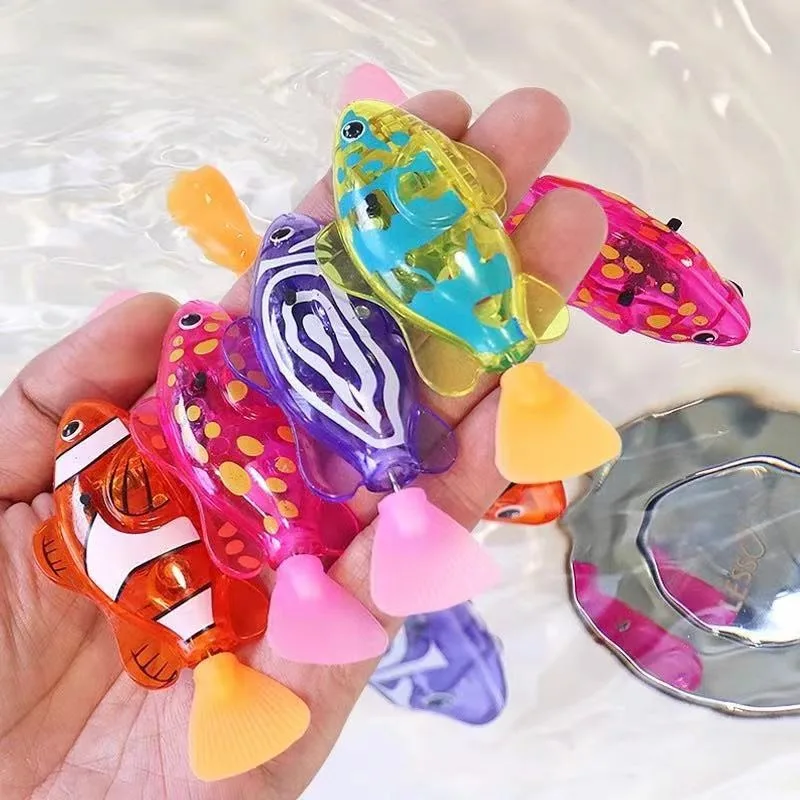 TinySwim – Spaß & Bewegung – Elektronischer Schwimmfisch mit LED-Licht