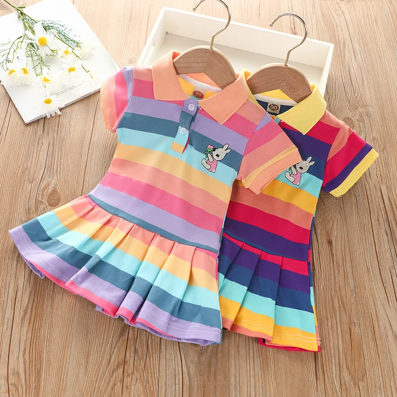 RainbowBabe – Frisch & farbenfroh – Kinder-Polokleid