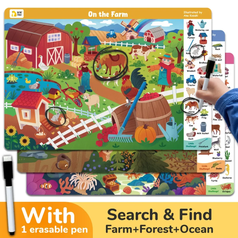 Search and Find Game – Lernen & Spielen – Aktivitätsbuch