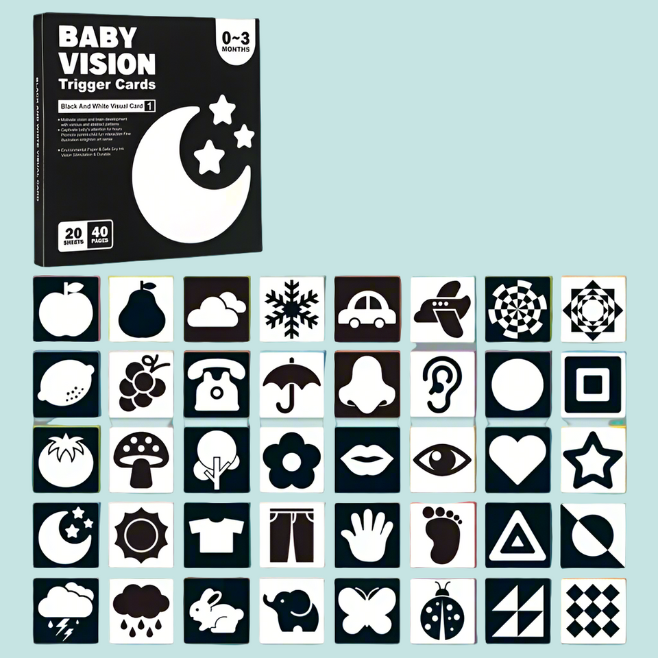 VisionBook – Lehrreich & informativ – Baby-Kognitionskartenbuch