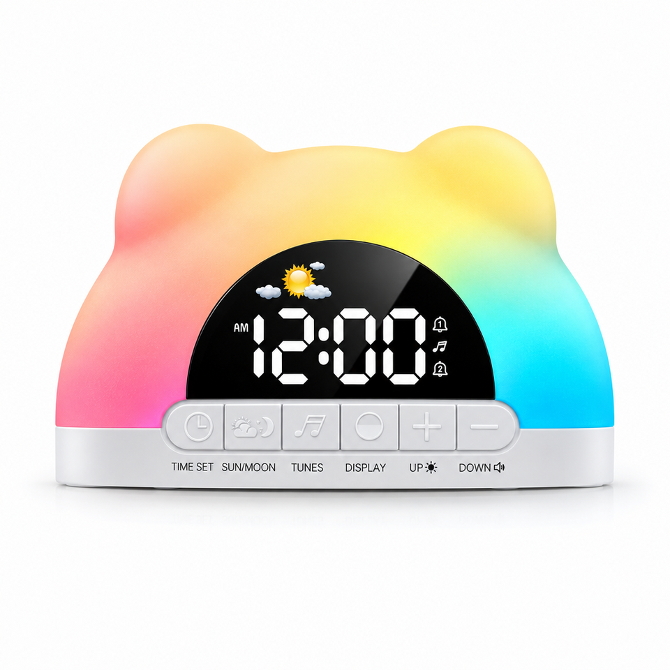 TinySunrise – Sanft & funktional – Digitaler Wecker mit Sonnenaufgangslicht