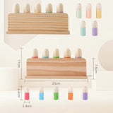 Color Spring – Spielen & Entwickeln – Sensorisches Babyspielzeug aus Holz