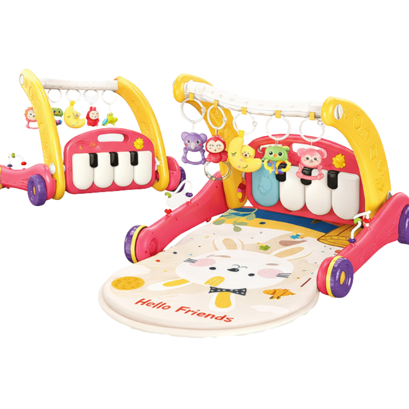 Step & Play – Interaktiv & Sicher – 3-in-1-Lauflernhilfe & Baby-Fitnessstudio