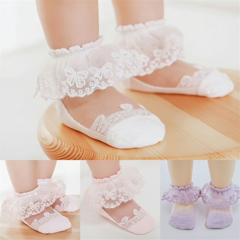 BabyBliss – Bequem & leicht – Babysocken aus Spitze