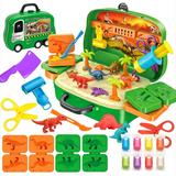 DinoMaker – Kreativ & spielerisch – Dinosaurier-Knet-Spielset mit Formen und Werkzeugen