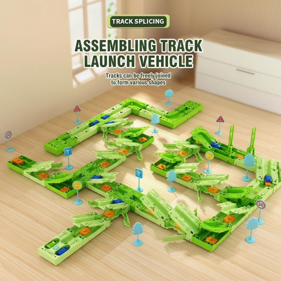 GravityRacer – Lehrreich & unterhaltsam – DIY-Fahrzeug-Bahnset