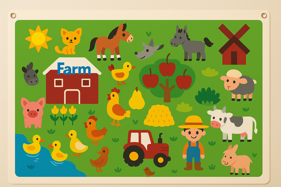 FeltBoard™ - Unendlicher Entdeckungs- und Spielspaß! - Filzbrett