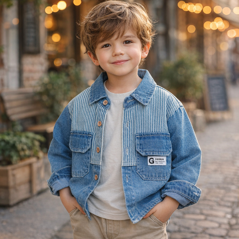 DenimStar – Stilvoll & Nachhaltig – Jeansjacke für Jungen