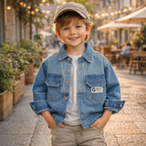DenimStar – Stilvoll & Nachhaltig – Jeansjacke für Jungen