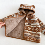 LittleWarm – Gemütlich & stilvoll – Wintermantel mit Fair-Isle-Muster