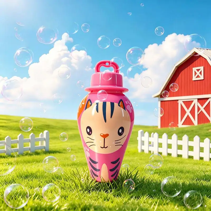 BubblePals – Fröhlich & Verspielt – Auslaufsicherer Mini-Seifenblasen-Spender mit Tiermotiven