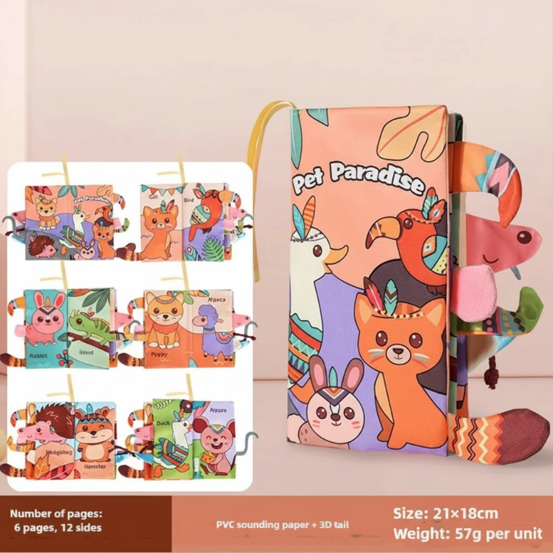 SoftTails – Farbenfroh & sensorisch – Baby-Wackelbuch