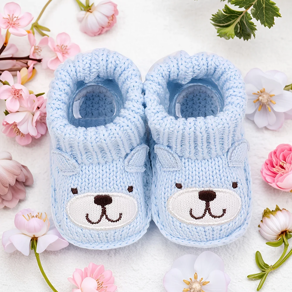 Mini Fashion – Gestrickte Babyschuhe (3-6 Monate)