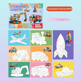 3D Sticker Puzzle – Kreativ & lehrreich – Geometrisches 3D-Puzzle