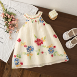 MiniFlora – Leicht und bezaubernd – Besticktes Kleid für kleine Mädchen