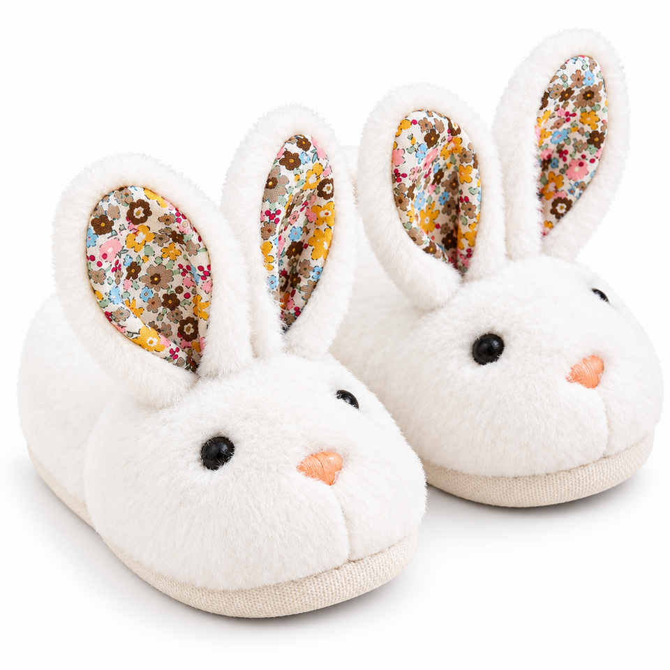 BunnyToes – Weich & warm – Plüsch-Hasenpantoffeln