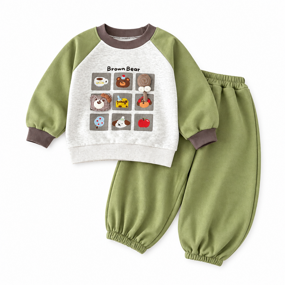 MiniBuddy – Weich & praktisch – Kinder-Pullover-Set mit langen Ärmeln