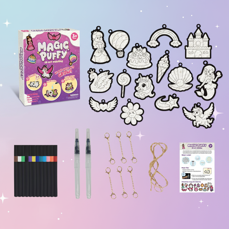 Magic Puff Paint – Kreativ & interaktiv – Bastelset mit magischer Schaumtextur