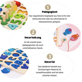 Woods™ | Entwicklung von Fähigkeiten - Montessori-Spielbrett aus Holz