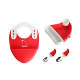 MiniMeal – Sicher & rutschfest – Silikon-Kleinkind-Geschirrset mit Besteck