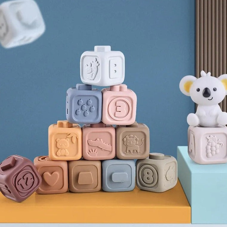 Koala Cubes™ - Zahnfreundlicher Turm - Zahnungsspielzeug