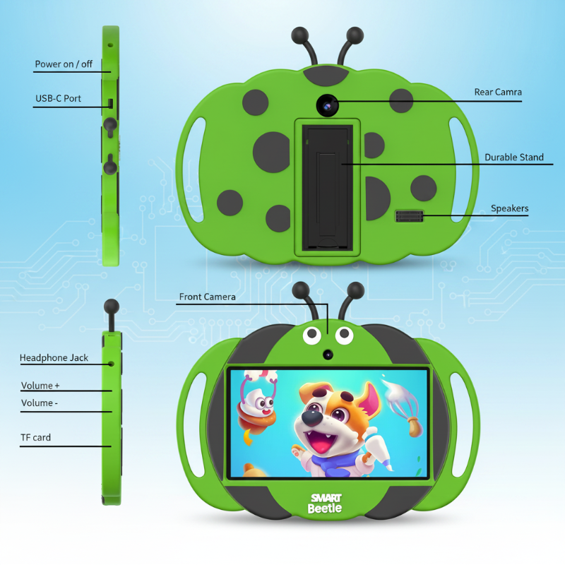 PlayPad – Lehrreich & unterhaltsam – Kinder-Tablet mit stoßfester Hülle