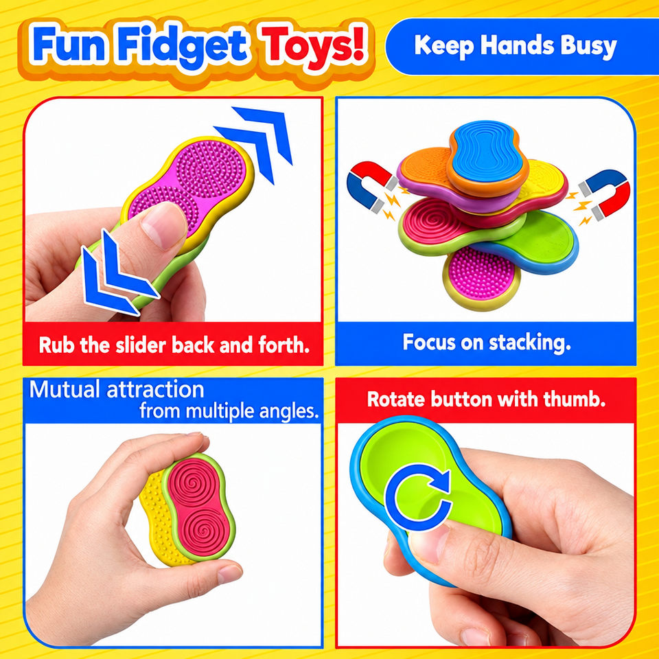 SensorySlide – Beruhigend & interaktiv – Magnetisches Fidget-Spielzeug