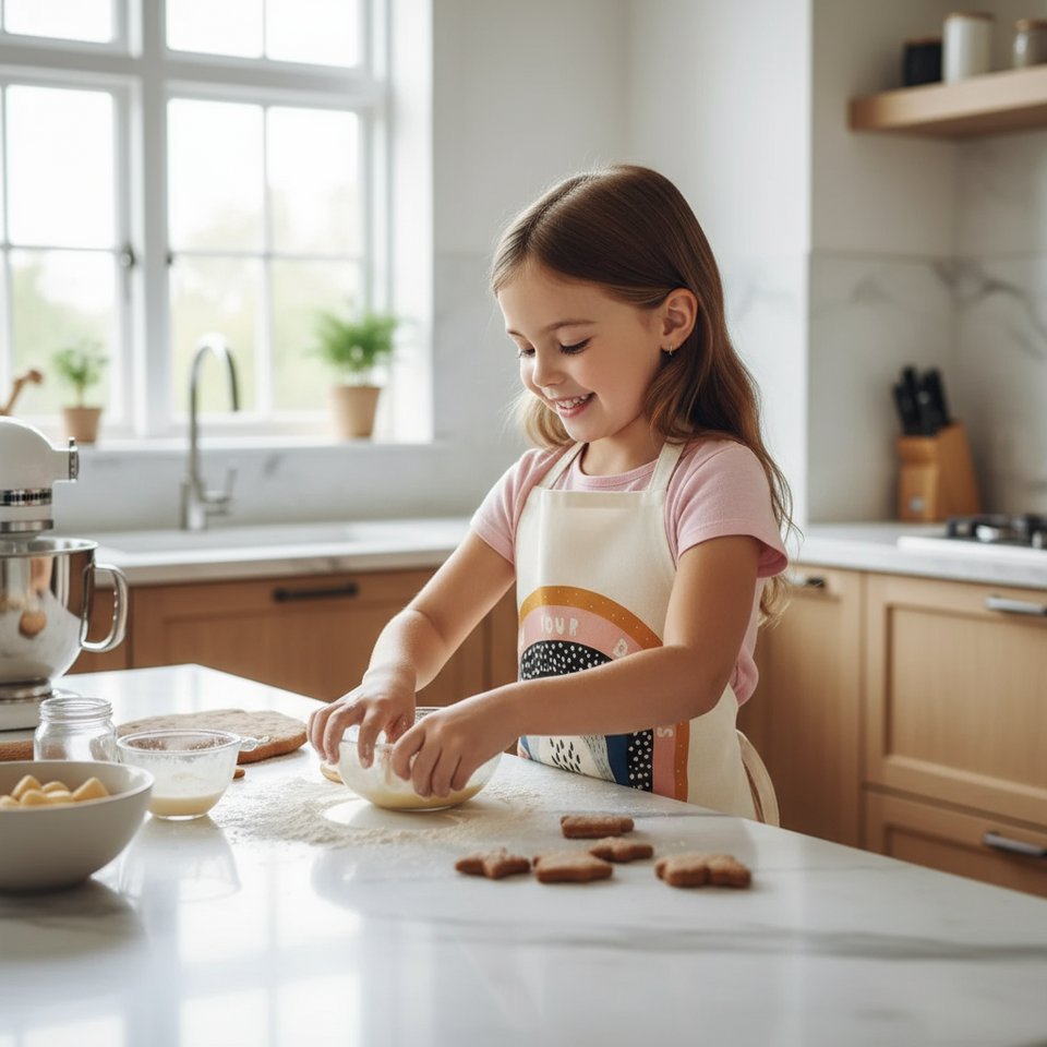 MiniChef™ – Verspielt & schmutzabweisend - Schürze für Kinder