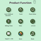 KiddoPhone – Lernreich & interaktiv – Kinder-Smartphone mit Kamera und Spielen