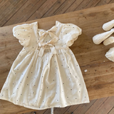 LittleTwinkle – Weich & bequem – Kinderkleid mit doppelten Schleifen