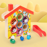 HoneyHive – Montessori & pädagogisch – Holz-Bienen-Sortierspiel