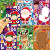 Christmas Sticker Set™ - Verspielte Winterwunder - Stickerbogen Weihnachten