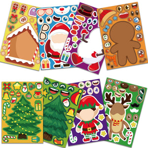 Christmas Sticker Set™ - Verspielte Winterwunder - Stickerbogen Weihnachten