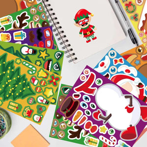 Christmas Sticker Set™ - Verspielte Winterwunder - Stickerbogen Weihnachten