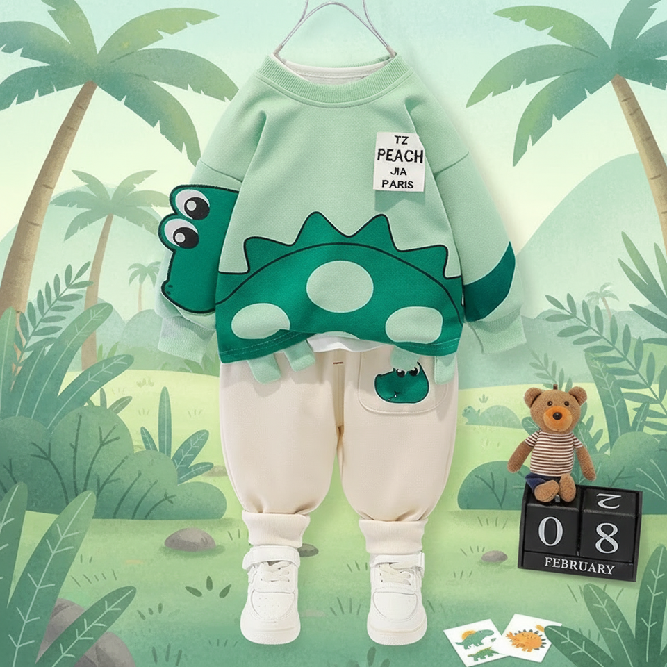 Mini Fashion™ - Warm & Weich – Zweiteiliges Kinderbekleidungsset